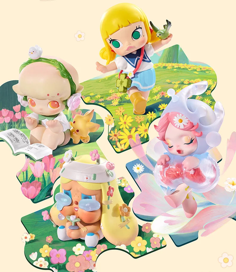 POPMART Hand In Hand Series Anime Blind Box Action Figure Collectible Desktop Doll Gift