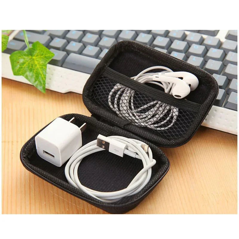Rectangle Portable Storage Bag – Zip Lock Organizer for Phone, Data Cables, Chargers, and Accessories