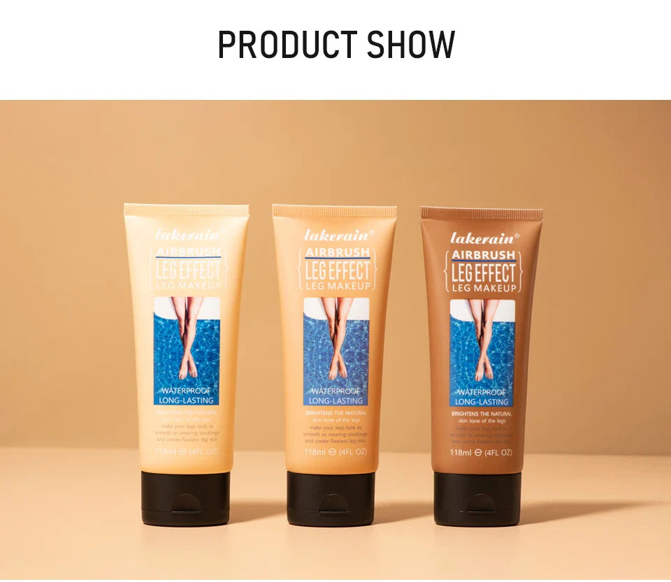 Leg Makeup Lotion – Waterproof Long-Lasting Body Foundation & Tanning Cream for Even Skin Tone, Medium Bronze