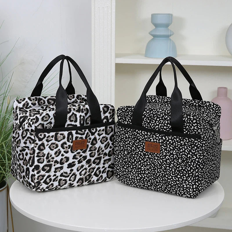 Thickened Nylon Insulated Lunch Bag – Large Capacity Portable Lunch Box with Aluminum Foil Lining for Work, Picnic, or School