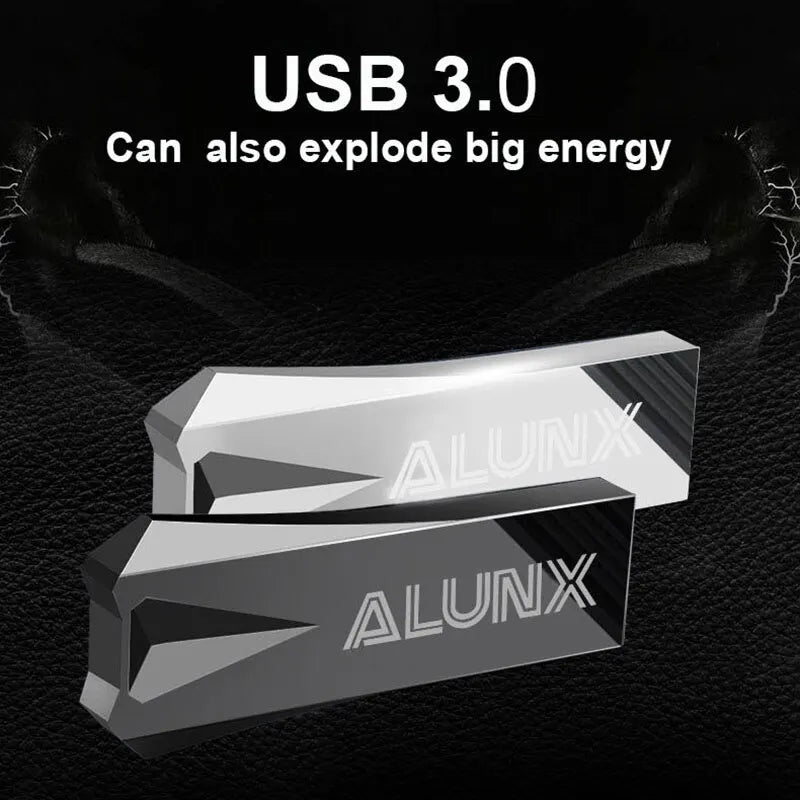 ALUNX USB 3.0 Flash Drive – 4GB to 128GB Memory Stick, Metal USB Pen Drive for Data Storage