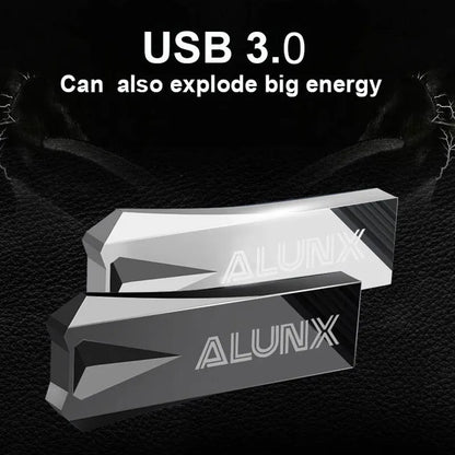 ALUNX USB 3.0 Flash Drive – 4GB to 128GB Memory Stick, Metal USB Pen Drive for Data Storage