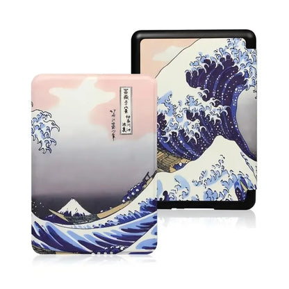 Leather Auto Sleep Case for Kindle Colorsoft Signature Edition (1st Gen, 7") & Paperwhite 12th Gen Protective Cover Funda