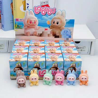 12PCS Labubu Blind Box Mini Anime Figures – Collectible Ornaments & Dolls for Kids, Fans, Christmas & Birthday Gifts