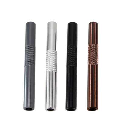 Metal Straw & Smoking Pipe — Portable Aluminium Alloy Tube Gadget for Men, Cigarette Accessory
