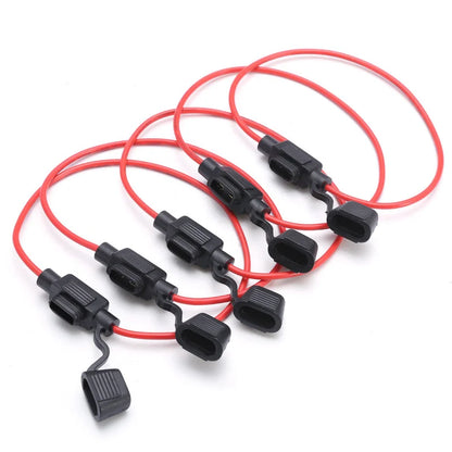 Mini Blade Car Fuse Holder Adapter Box - 12V 30A In-Line Cutoff Switch Socket, Splash-proof, Damp Proof, Waterproof Fuse Socket