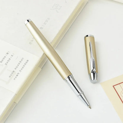 Luxury Stainless Steel Rollerball Signature Pen – Business & Office Ballpoint Pen for Students & School Supplies