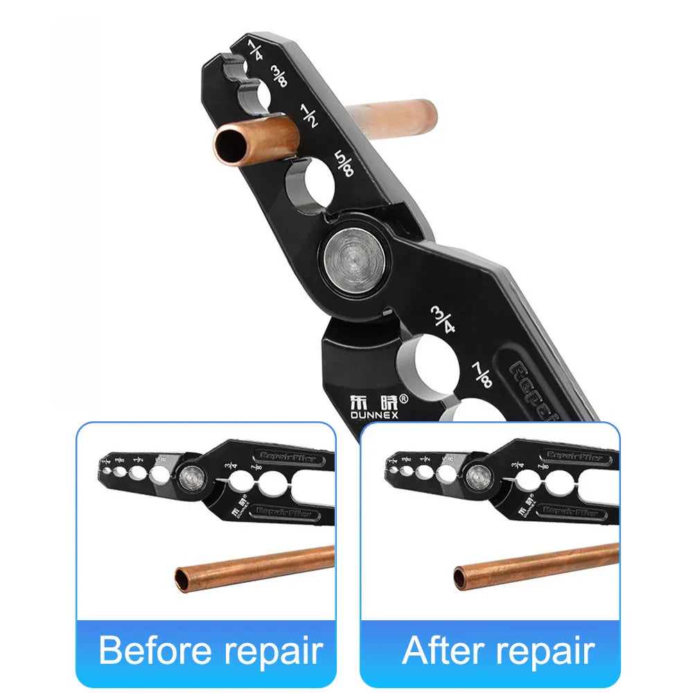 Copper Tube Rounder & Flat Tube Repair Tool – Versatile HVAC & Refrigeration Pipe Restorer