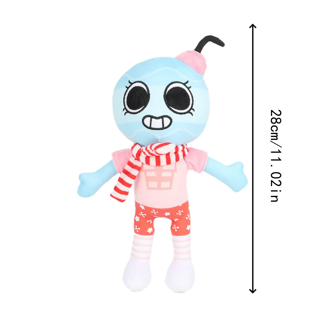 Kawaii Dandy's World Plush Toys – Twisted Eggson Painted Pattern Game Peripheral for Kids, Birthday & Xmas Gift