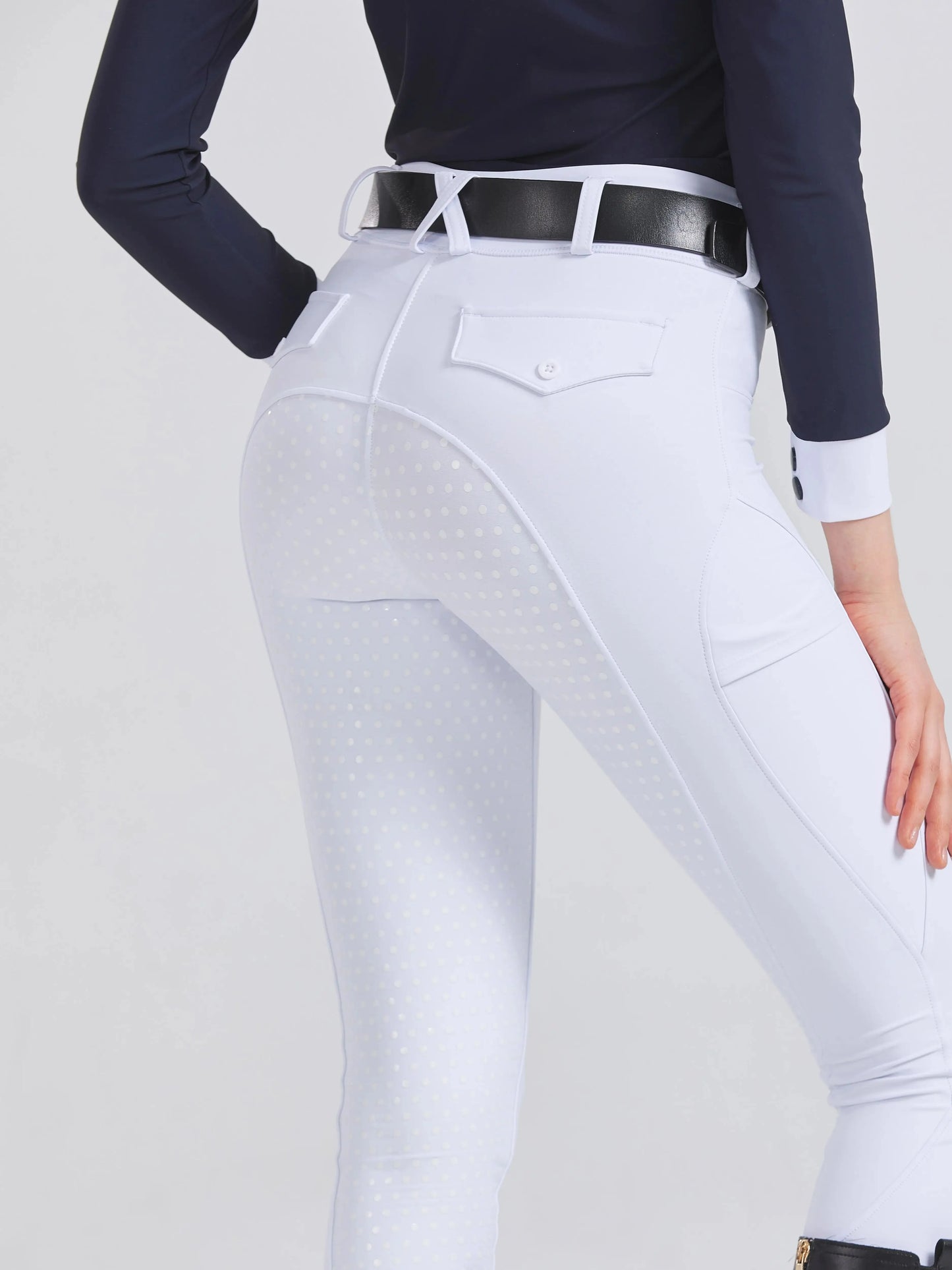 Professional Equestrian Riding Pants — Silicone Anti-Slip, Quick-Dry, Tight-Fit Sports & Cycling Trousers for Horse Riding Exams