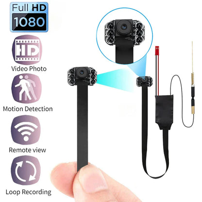 Mini WiFi Security Camera — 4K/1080P HD Wireless Night Vision Camcorder with Voice and Video Surveillance