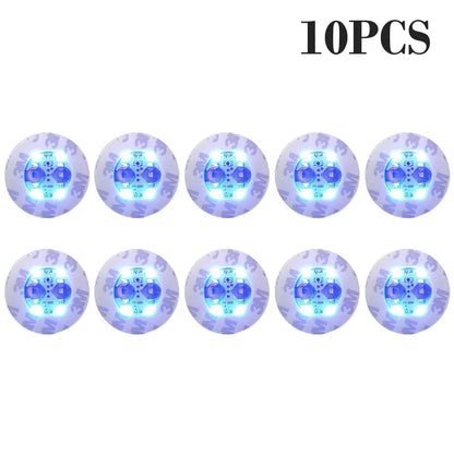 100-Pack LED Tableware Mats & Luminous Cup Stickers — Colorful Flashing Bottle Coasters for Bar, Stall, and Party Lighting