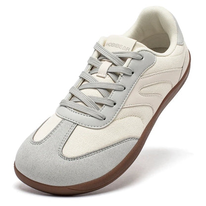 HOBIBEAR Unisex Barefoot Sneakers — Wide-Toe Minimalist Zero Drop Lace-Up Casual Shoes, Non-Slip for Men & Women