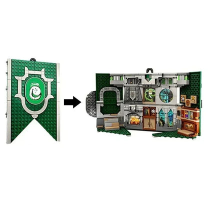 Academy Flag Building Block Set - 4-Piece Collectible Toy Set for Teens & Adults