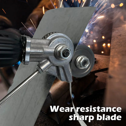 Electric Drill Cutter Attachment: Metal Double-Headed Sheet Cutting Tool - Plate Punch Shears Drill for Copper Plate