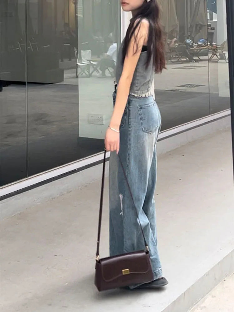 Retro Underarm Bag for Women – New Autumn Winter Fashion, Solid Color PU Leather Handbag, Casual Commuter Single Shoulder Bag