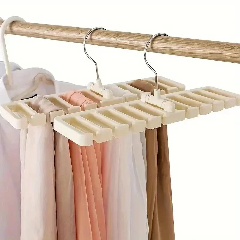 Rotating Tie & Belt Hanger — Multifunctional Scarf Organizer for Home Closet Storage Rack