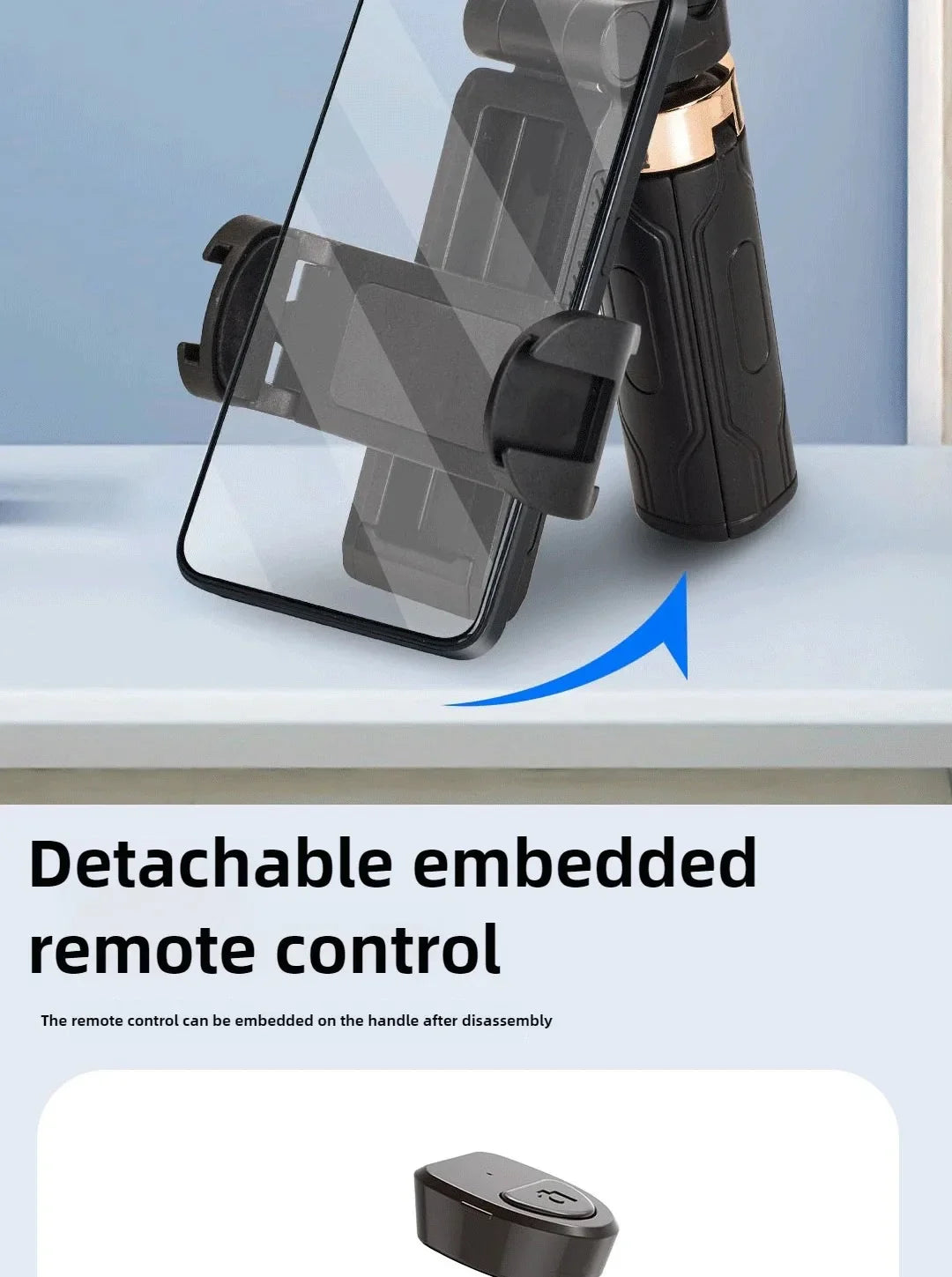 Super Mini Selfie Stick – Portable Phone Holder with Bluetooth Remote for Live Broadcast & Shooting