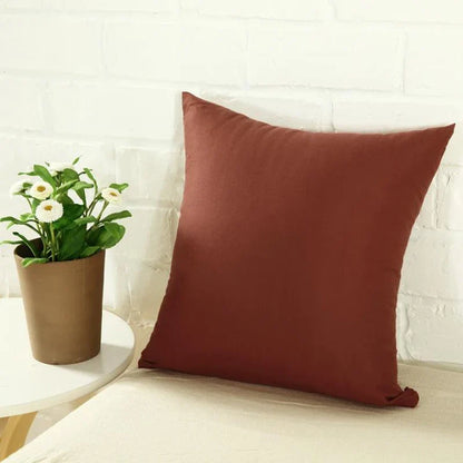40x40cm Solid Color Cushion Cover - Sofa Backrest Pillowcase for Living Room, Home Decor & Household Comfort