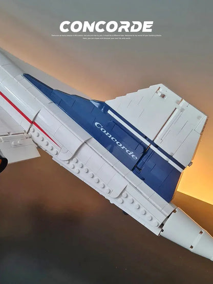 2083PCS Airbus Concorde Building Blocks — World’s First Supersonic Airliner Model, Aviation Shuttle Toy for Kids Christmas Gift