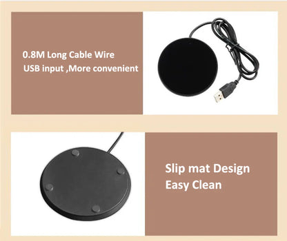 USB Mug Warmer – Electric Coffee & Tea Cup Heater Thermostatic Heating Coaster for Home & Office