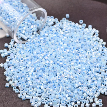 11/0 Mini Glass Beads – 2000PCS Small Cylindrical Beads for DIY Jewelry Making, Necklaces & Bracelets, 10g/Pack
