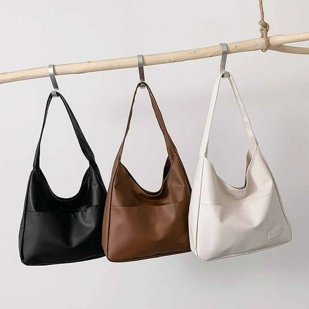 Fashionable Minimalist Retro Shoulder Bag – Casual Commuting Handbag, Large Capacity Tote Bag