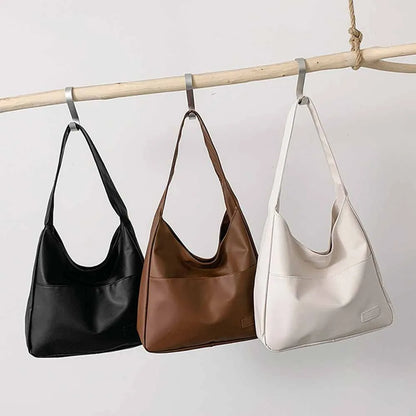 Fashionable Minimalist Retro Shoulder Bag – Large Capacity Handbag & Casual Commuting Tote Bag