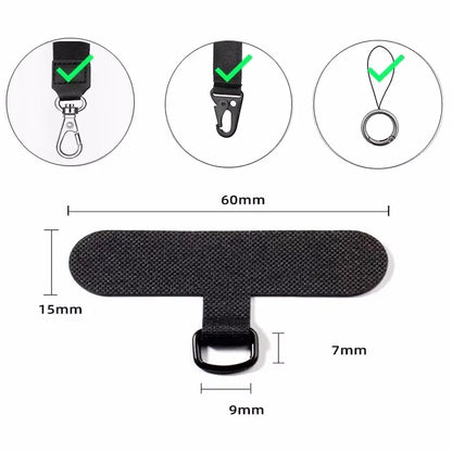 Universal Metal Phone Lanyard Gasket Patch – 1/4PCS Ultra-Thin Mobile Sling Rope, Card Clip Strap & Hang Cord Tab