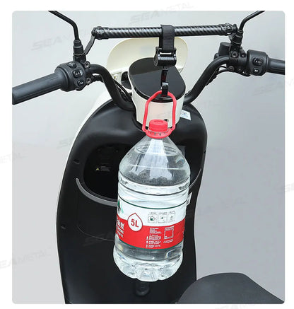 SEAMETAL Motorcycle Handlebar Extension & Phone Holder – Carbon Fiber Balance Bar for Electric Vehicles