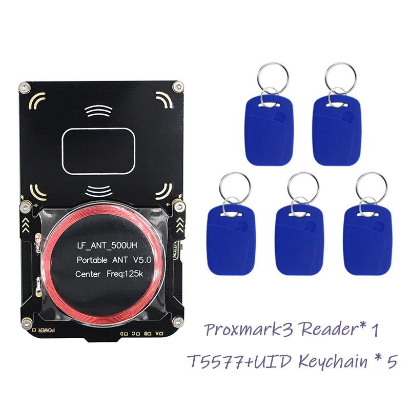 New Proxmark3 5.0 RFID Card Reader – 512M IC/ID Key Writer & NFC Smart Chip Copier Programmer Kit with UID S50 Decoder