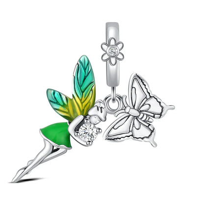 925 Sterling Silver Robot & Sea Turtle Charms Pendant — Moon Bead Bracelet Accessory, DIY Fashion Jewelry Gift for Women
