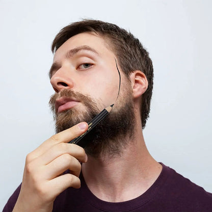 Men’s Beard Edge & Hairline Pencil – Razor Trace Barber Shaping Tool with Sharpener, Eyebrow & Makeup Pencil