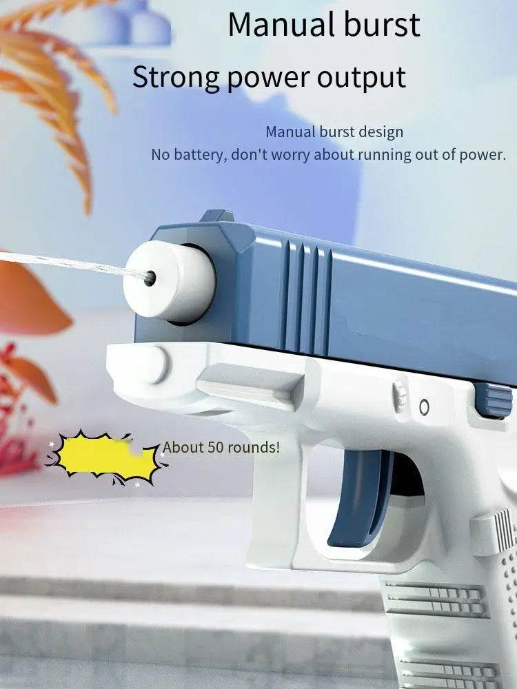 Summer High-Pressure Water Gun – Non-Electric Full Automatic Pistol for Kids, Boys, Girls & Adults