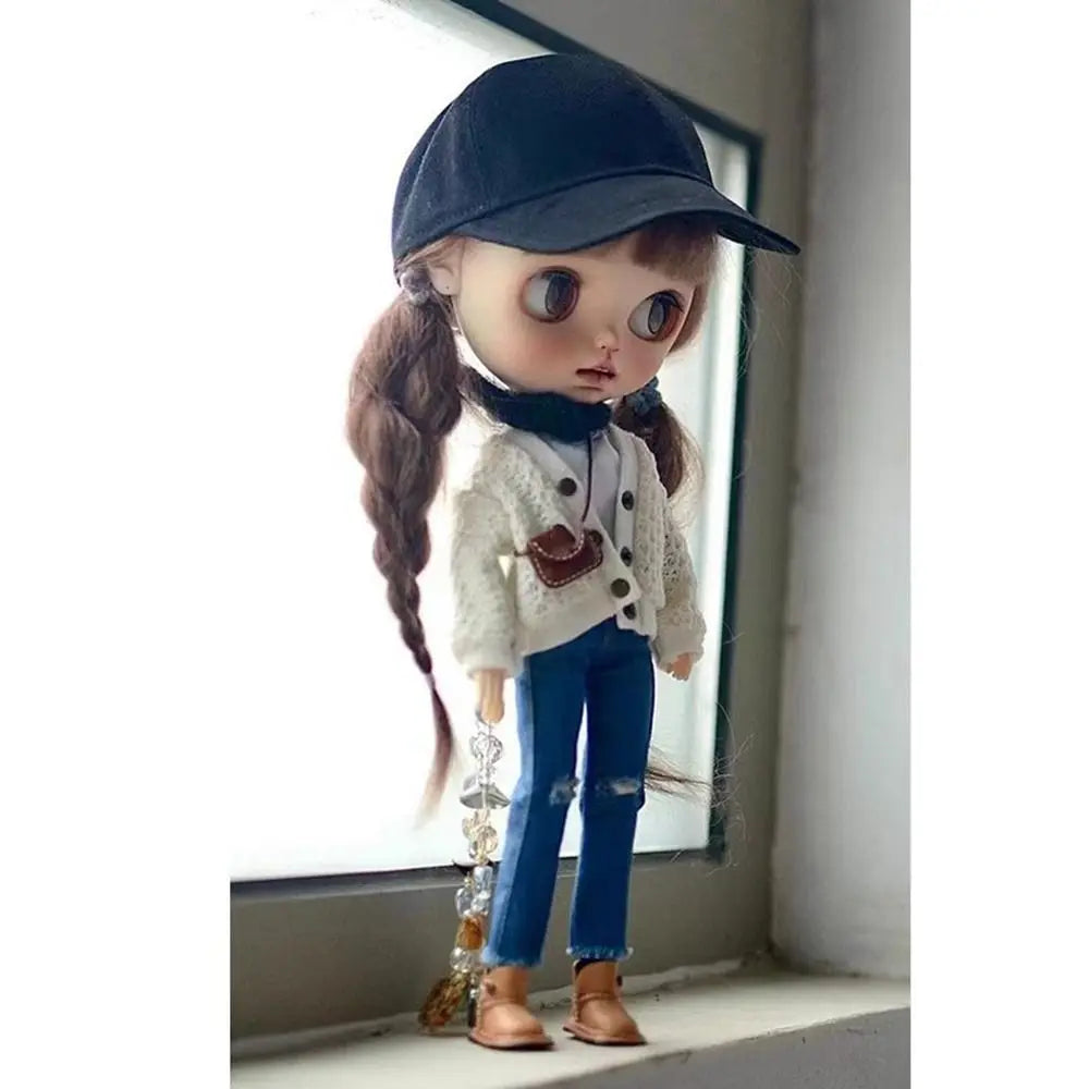 Casual DIY Doll Clothes — Handmade Cute T-Shirt, Vest & Jeans Outfit for Licca OB24/26/27 Dolls