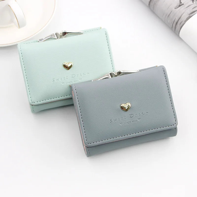 New Mini Short Women’s Wallet – High-Quality Luxury Coin Pocket, Card & Photo Holder, Cute Purse for Girls