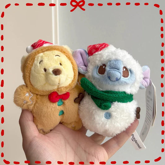 Cute Christmas Plush Keychain – Cartoon Doll Pendant for Backpack & Gifts