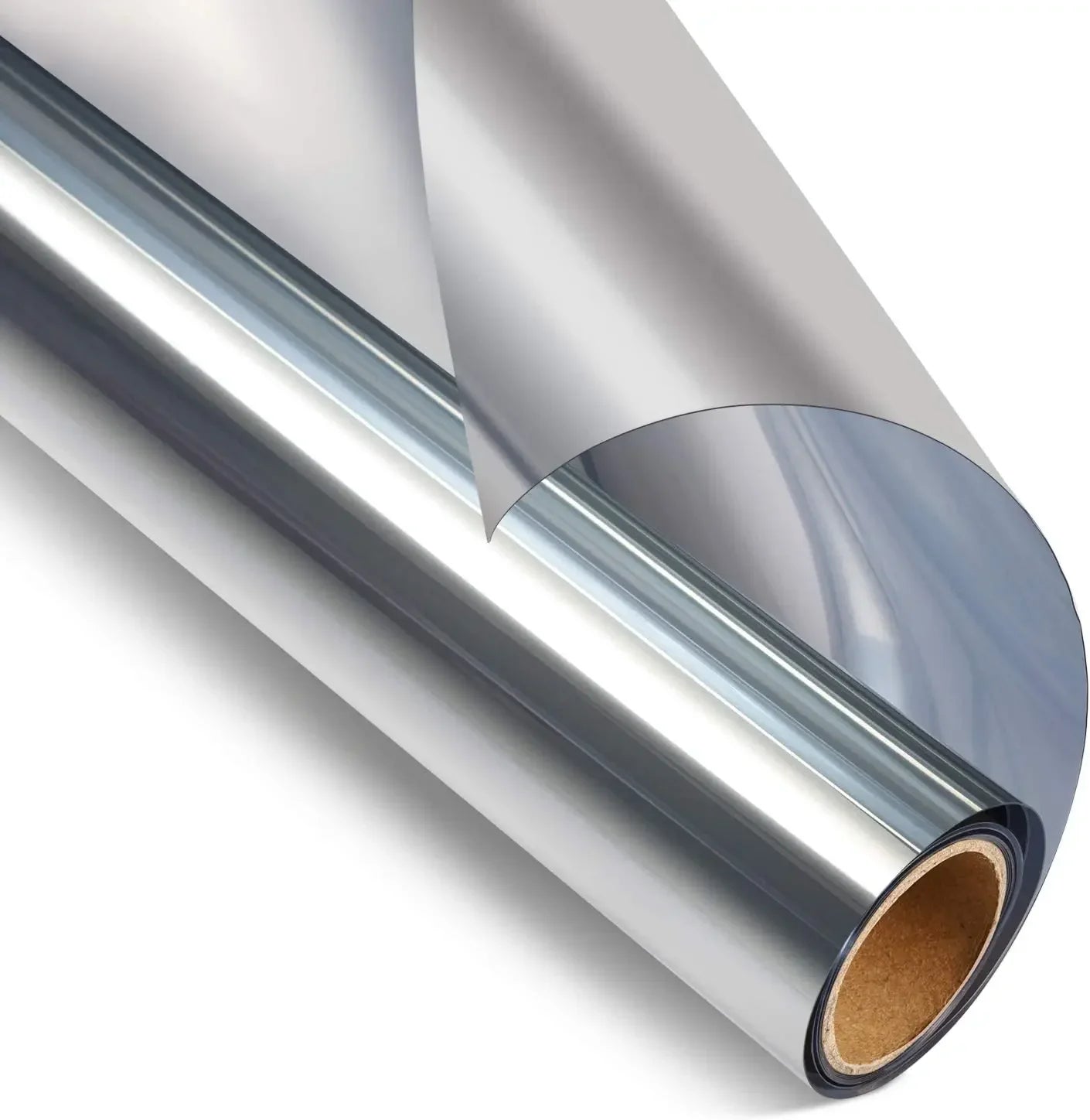 One Way Mirror Window Film - Privacy Reflective Tint, Heat Control, Sun Blocking, Self-Adhesive Glass Sticker (Multi-Size)