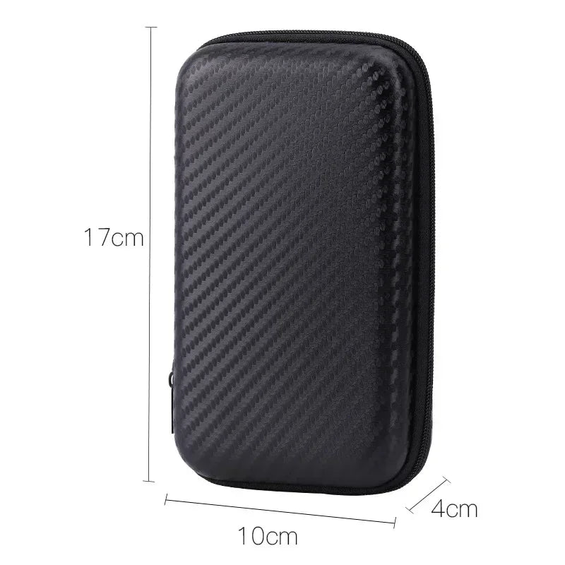 U Disk Data Cable Zipper Bag: Mobile Charger Protection for Phone & Hard Disk - Storage Pouch with Folding Design for Compact Organization