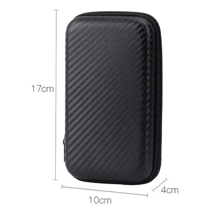 U Disk Data Cable Zipper Bag: Mobile Charger Protection for Phone & Hard Disk - Storage Pouch with Folding Design for Compact Organization