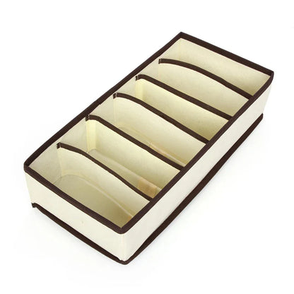 Foldable Underwear Drawer Organizer Box – Storage Case for Socks, Bras, Pants, Scarves, and Ties