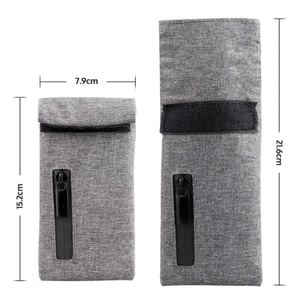 Pocket Size Smell Proof Tobacco Pouch – Carbon Lined Zipper Smoker Stash Bag for Secure Storage Accessories