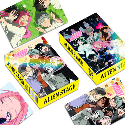 Alien Stage Anime Photo Card Set - 30PCS LOMO Cards & Mini Stickers for Collectors and Fans