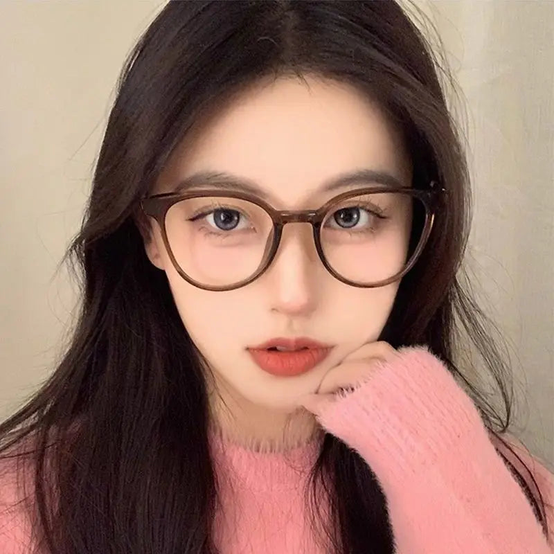 Transparent Round & Square Blue Light Blocking Glasses for Men & Women – Anti-Glare Computer Eyewear