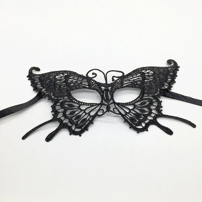 Black Queen Lace Mask — Embroidered Applique Masquerade Mask for Women, Party, Carnival, Wedding & Halloween Accessories