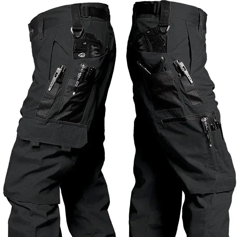 Men's Tactical Work Pants – Waterproof Outdoor Cargo Trousers with Multi-Pockets for Hiking & Workwear
