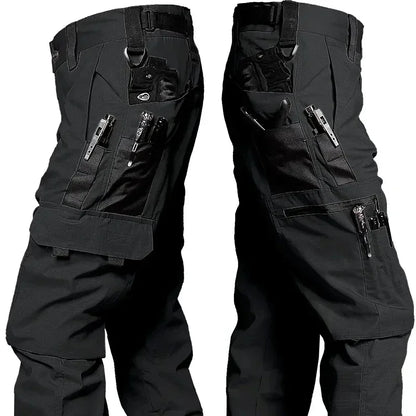 Men's Tactical Work Pants – Waterproof Outdoor Cargo Trousers with Multi-Pockets for Hiking & Workwear