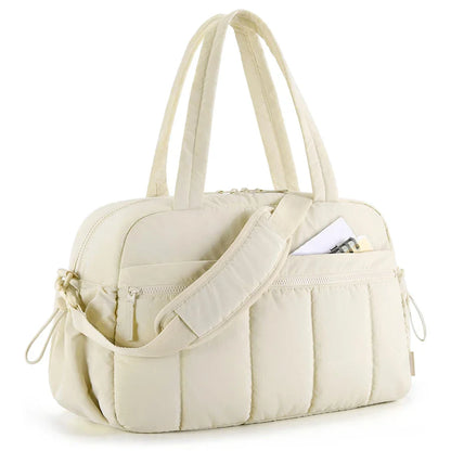 Women's Travel Duffel Bag - Waterproof Luggage with Dry Wet Separation, Gym & Weekender Bag, Cabin Bag