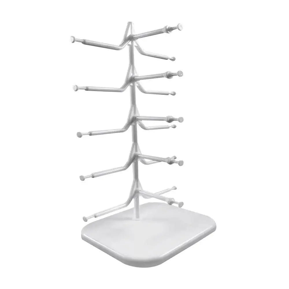 5/10 Pairs Glasses Display Stand – 5-Layer Sunglasses & Eyewear Organizer Rack, Space-Saving Frame Holder Tray
