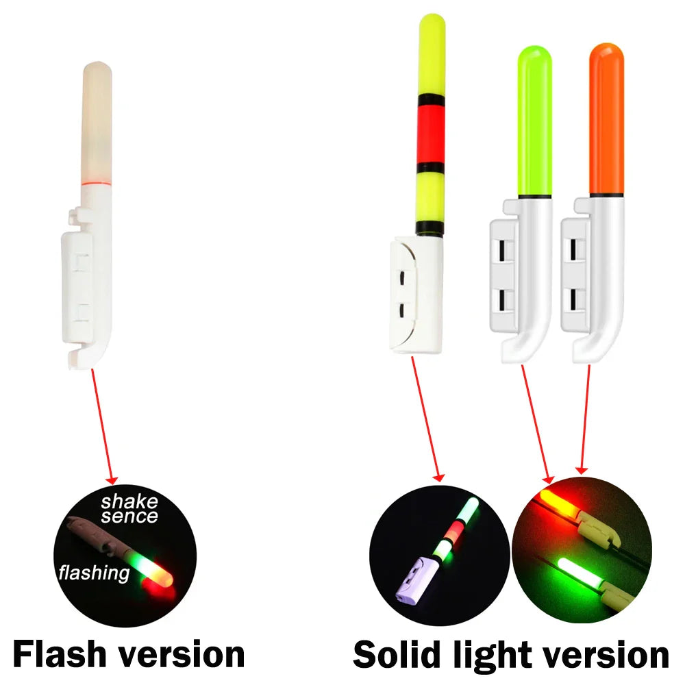 Fishing Electronic Rod Stick Flash Light with CR425 3.6V Lithium Battery – Waterproof LED Luminous Night Fishing Tackle with USB Rechargeable Light Stick Rod Accessory